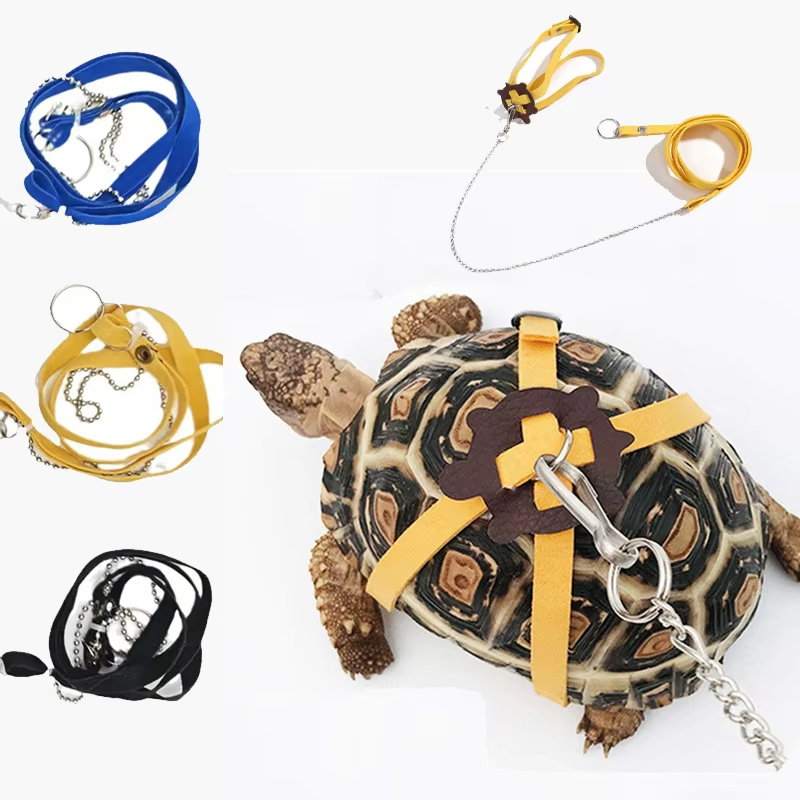 Water Dish Reptile - Turtle Traction Belt Control Rope Training
