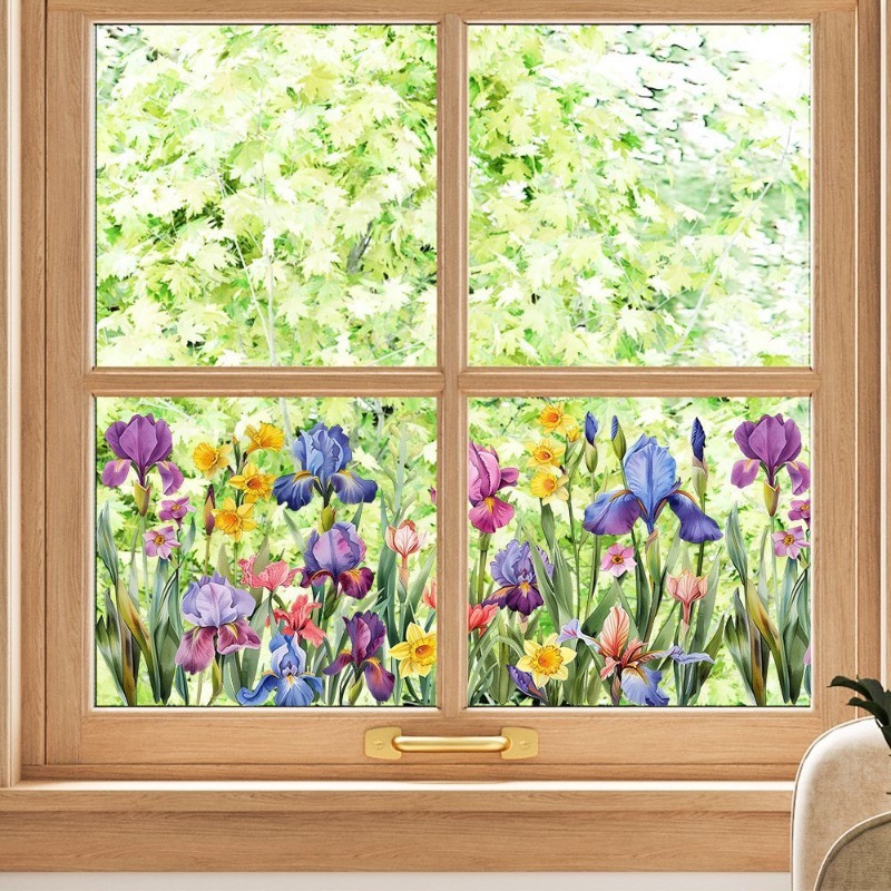 Colorful Beautiful Iris Flower - đánh giá và giá Pvc Panel Background