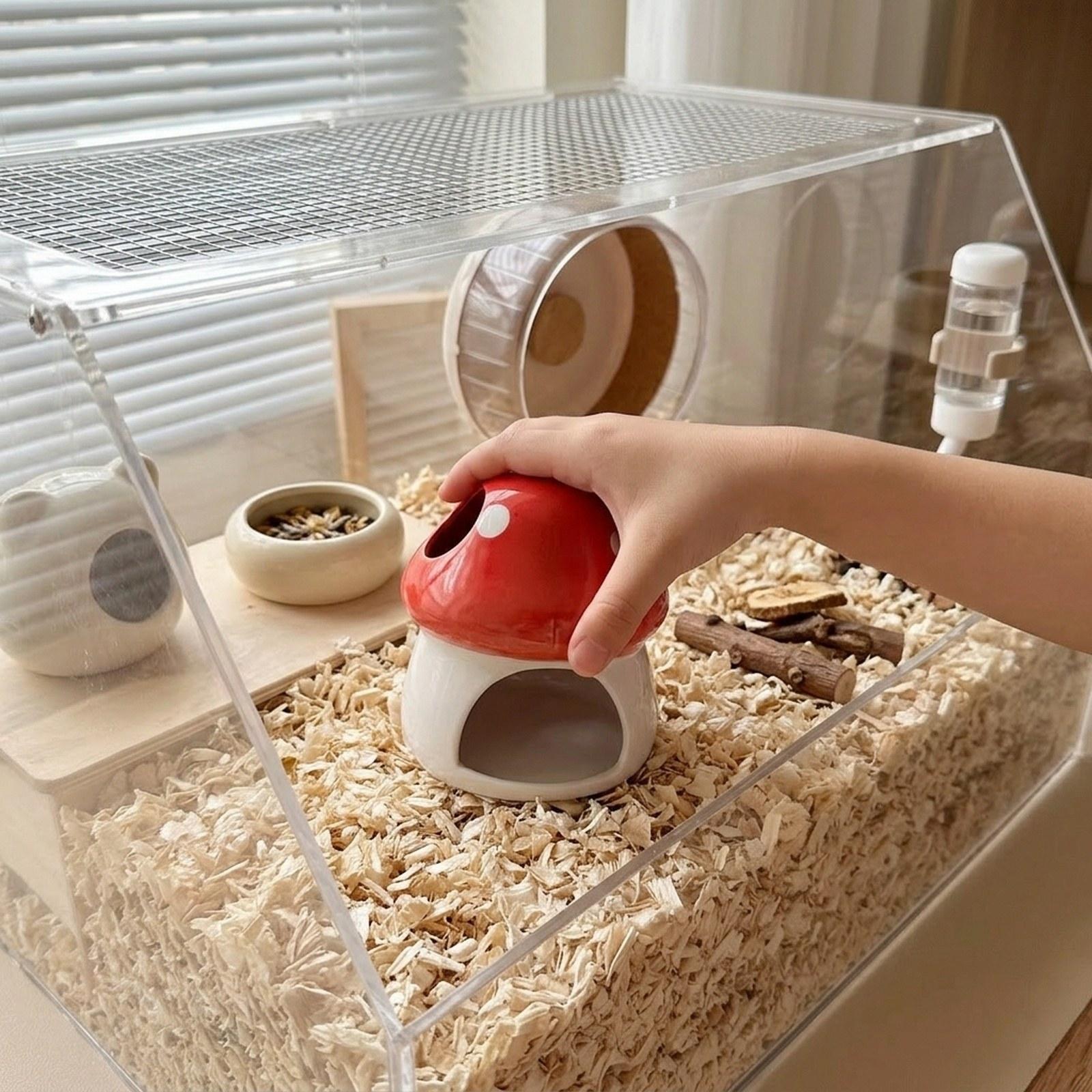 Ceramic Hamster House Cave Hab - đánh giá và giá Hide Cave Ceramic