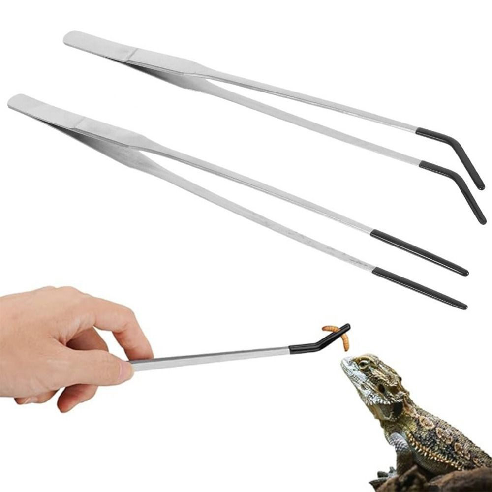 2Pcs Stainless Steel Aquarium  - đánh giá và giá Feeding Tong Stainless